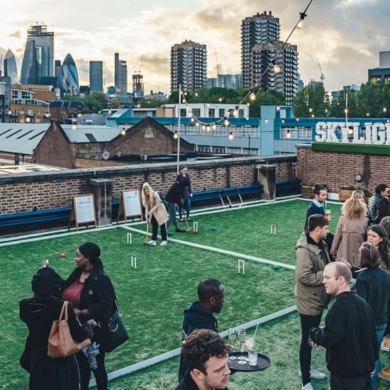 Rooftop Games & Cocktails at Skylight Tobacco Dock