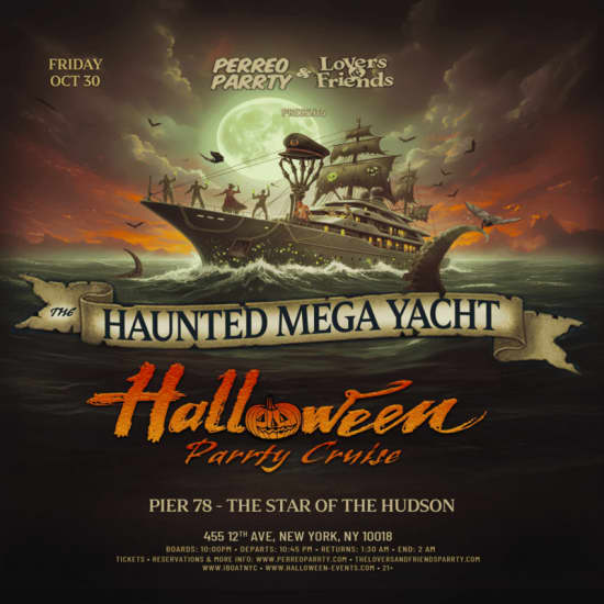 Imagem do evento The Haunted Mega Yacht Halloween NYC Boat Party Cruise