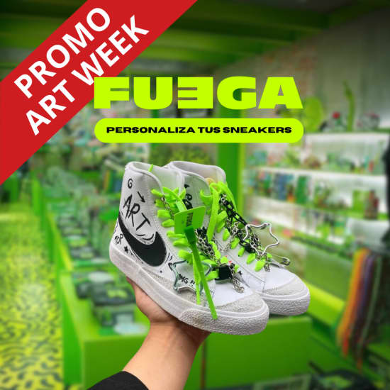 Promo Art Week in ﻿Fuega Lab: Sneakers customization workshop