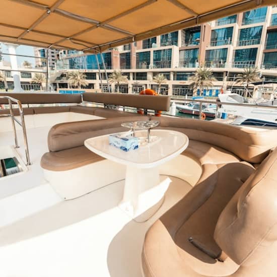 Dubai Marina: 58 Ft Luxury Yacht Charter – Etosha at CENTAURUS CHARTER - Yachts & Boats Rental Dubai Harbour, Dubai, United Arab Emirates