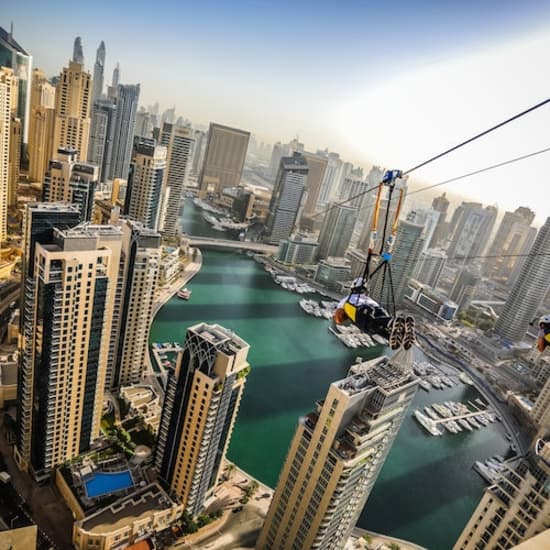 XLine Dubai Marina Zip Line دبي مع الصور ومقاطع الفيديو