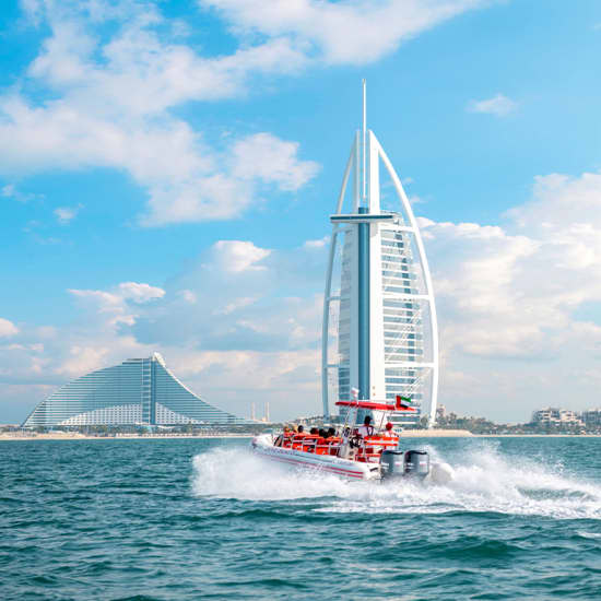 90 minutes sightseeing Speed Boat Tour by Love Boats UAE