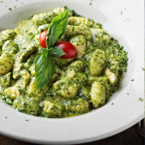 Handmade Gnocchi with Basil Pesto in San Francisco