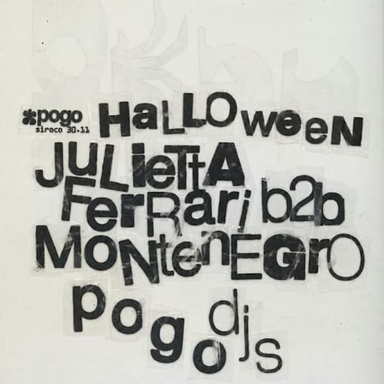 Pogo Halloween: Julietta Ferrari b2b Montenegro 