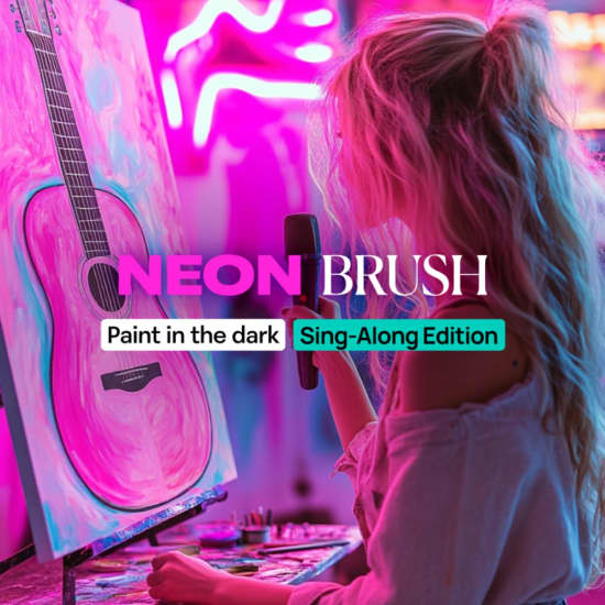 Neon Brush Sing-Along: Paint and Sing Experience for Swifties