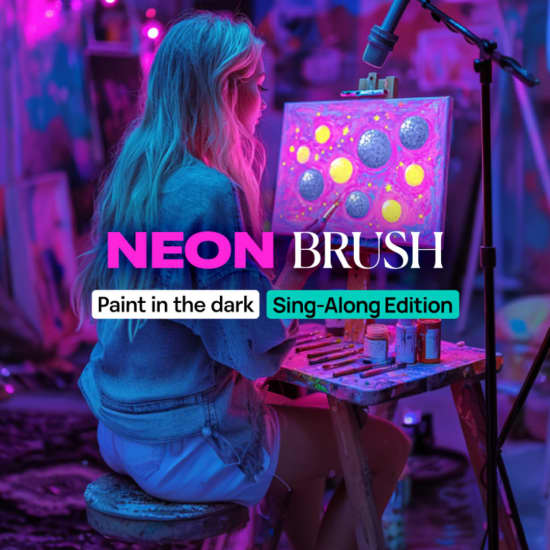 Neon Brush Sing-Along: Paint and Sing Experience for Swifties