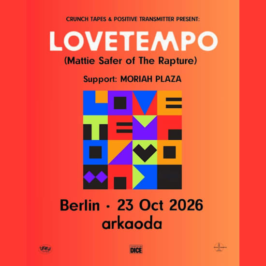 lovetempo (Mattie Safer of The Rapture), Moriah Plaza