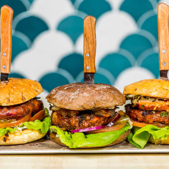 Menú del día vegano en Viva Burger