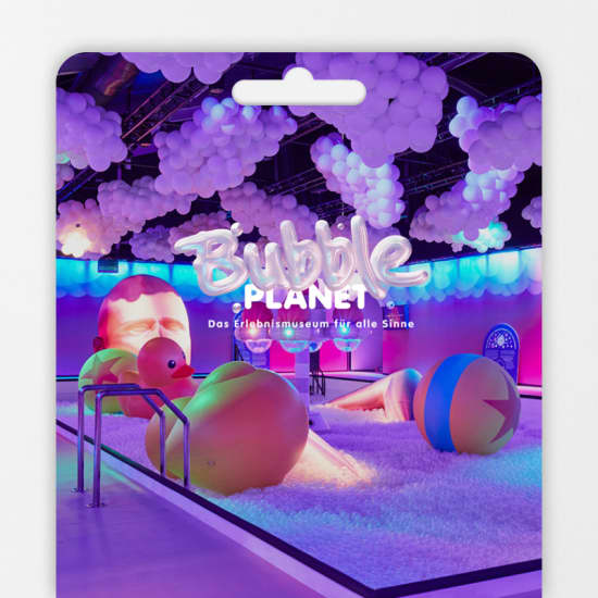 Bubble Planet: Das Erlebnismuseum für alle Sinne - Geschenkgutschein