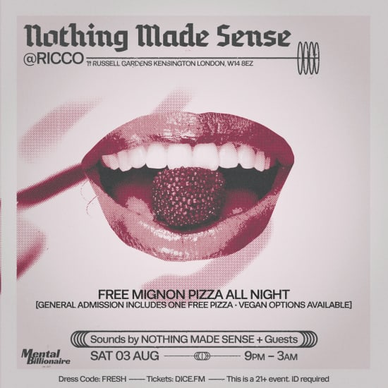 Nothing Made Sense: Free Pizza All Night