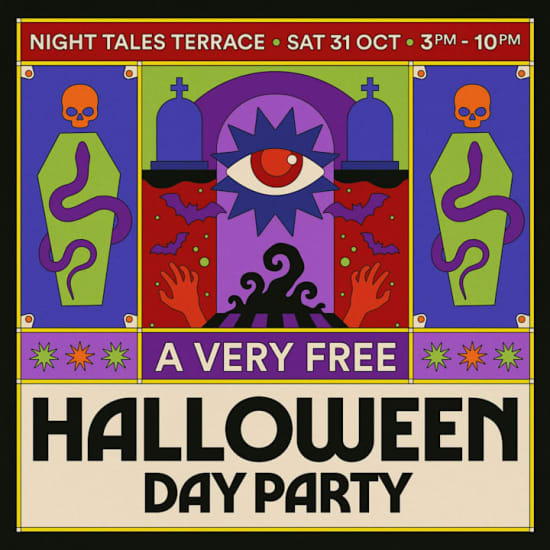 Night Tales: A Very FREE Halloween Day Party — event image