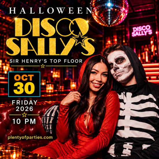 Imagem do evento Friday Night Halloween Party @ Sir Henry's Disco Sallys