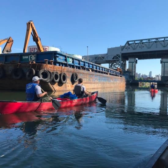 Sunset Canoe Voyage On Brooklyn's Gowanus Canal