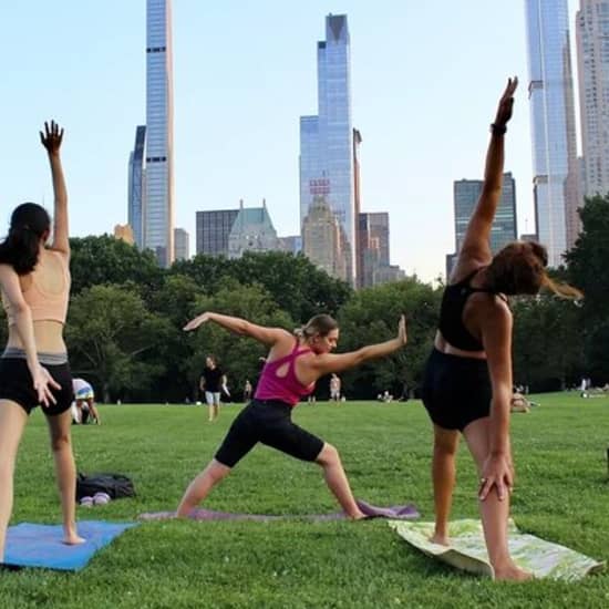 Central Park Yoga Class with a View in the Heart of New York City