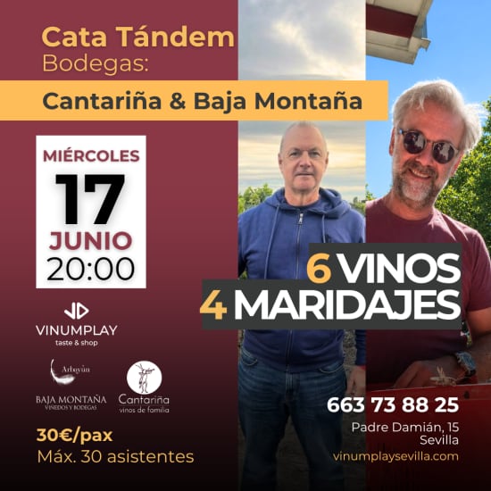 Cata Tándem - Bodega Cantariña & Baja Montaña en Sevilla