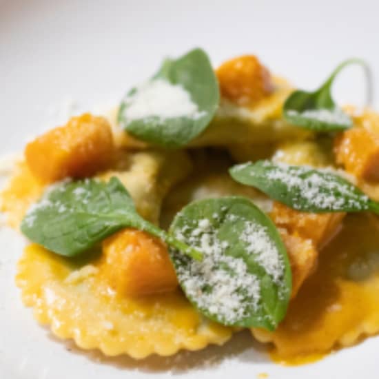 Handmade Pumpkin Ravioli with Browned Butter Sage Pesto NY Fever