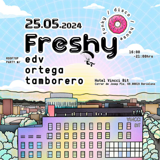 ﻿Freshy Rooftop Party - House, Funky & Disco in Hotel Vincci Bit
