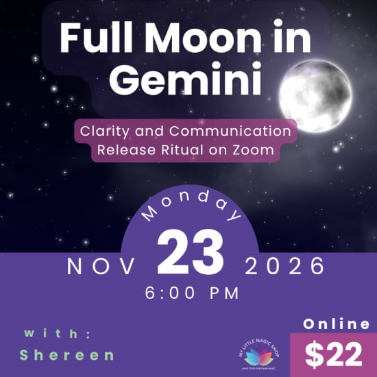 Moon Magic Online - Full Moon in Gemini Workshop — event image