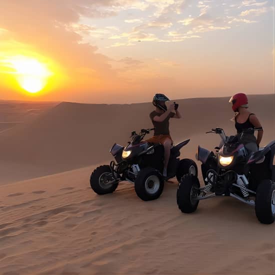 Sunset Quad Bike Tour Dubai (Deep desert ride , sunset in desert) at BIG RED MOTOR BIKE RENTAL, Dubai, United Arab Emirates