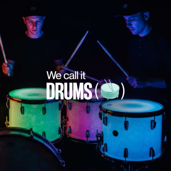 We call it Drums: Movie Soundtracks in an LED Percussion Show