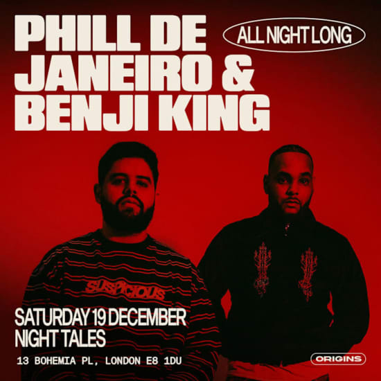 Origins: Phill De Janeiro & Benji King [All Night Long] — event image