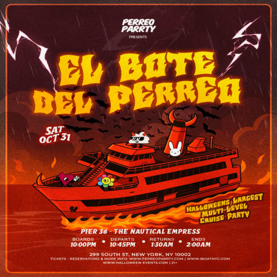 El Bote del Perreo - Halloween Latin & Reggaeton Boat Party Yacht — event image