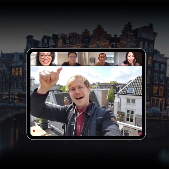 Live Online Walking Tour in Amsterdam with Local Guide