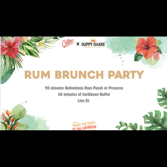 Bottomless Rum Brunch Party in Cottons Vauxhall