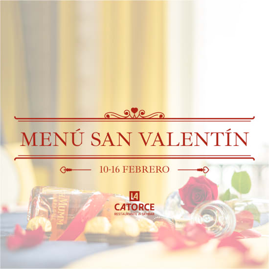 Menú de San Valentín para 2 personas en La Catorce