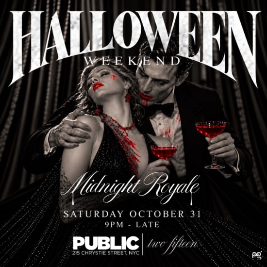 Imagem do evento Midnight Royale at Two Fifteen | PUBLIC Hotel - Oct 31st