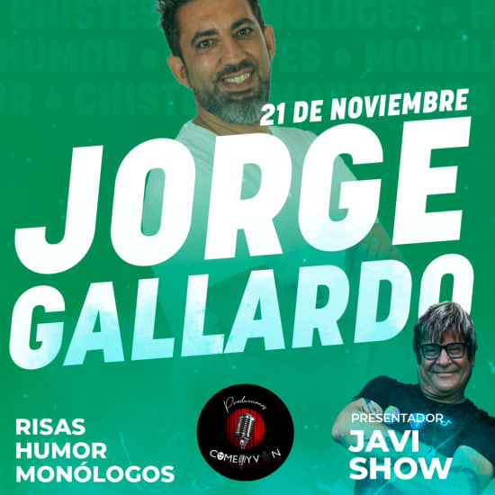 Jueves de Monólogos con Jorge Gallardo + cena en Teatro Las Vegas