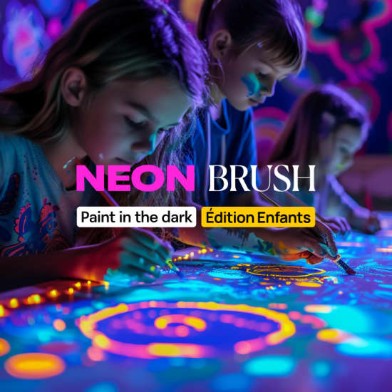 ﻿Neon Brush Kids: A neon painting workshop for the whole family