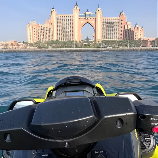 90 Minutes Dubai Palm Jumeirah Jetski Tour at Ride in Dubai Waterports Jetski & Flyboard, Dubai, United Arab Emirates