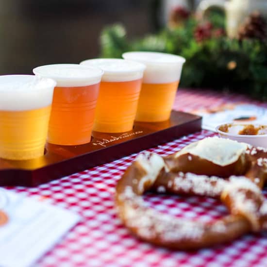 Beer Flight at the German Christmas Village