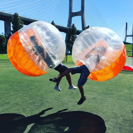 Bubble Football para 6 a 20 pessoas: entra numa bolha gigante!