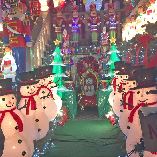 Recorrido a pie por las luces navideñas de Brooklyn en Dyker Heights