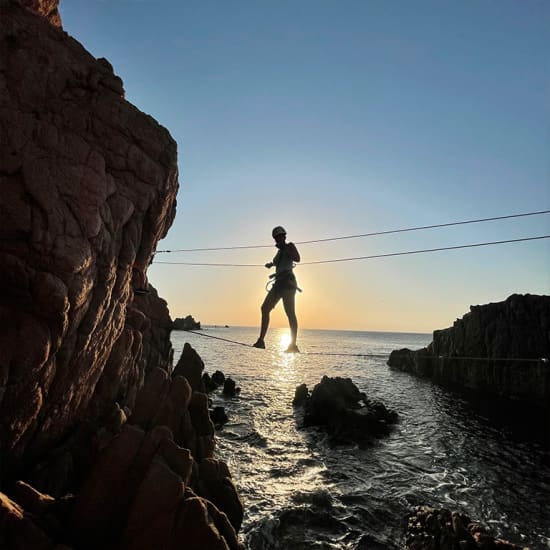 Vía Ferrata en Cala del Molí con reportaje fotográfico