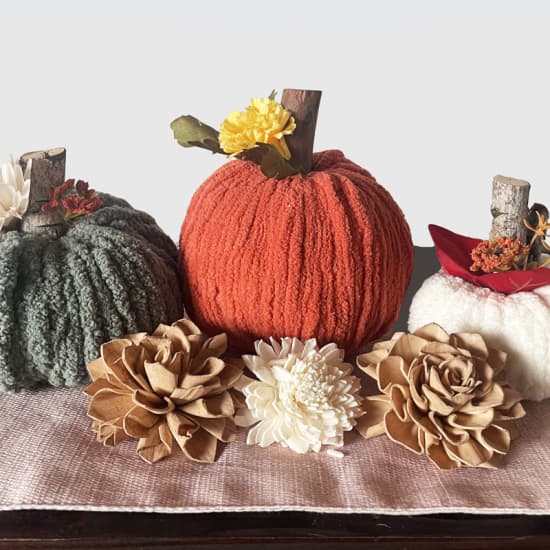 Chunky Yarn Pumpkin Craft Workshop