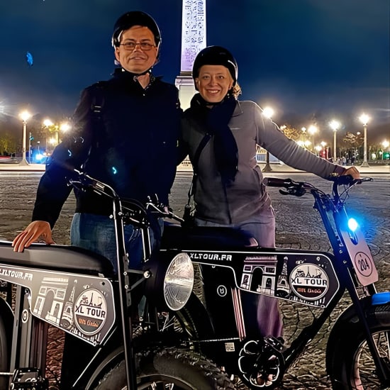 Visite de Paris de nuit / coucher de soleil en vélo électrique