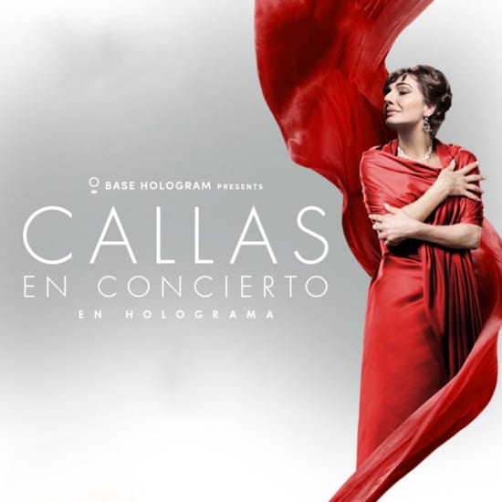 Callas en concierto en holograma en Gran Teatro Caixabank Príncipe Pío
