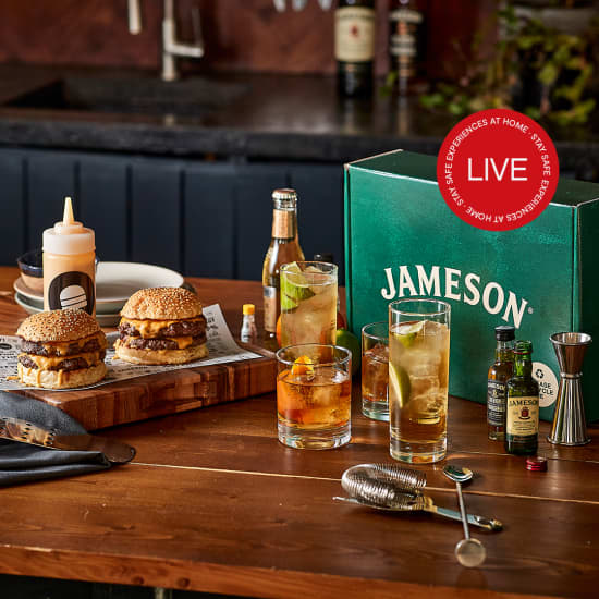 Online Whiskey Cocktails & Burger Workshop by Jameson and Bleecker