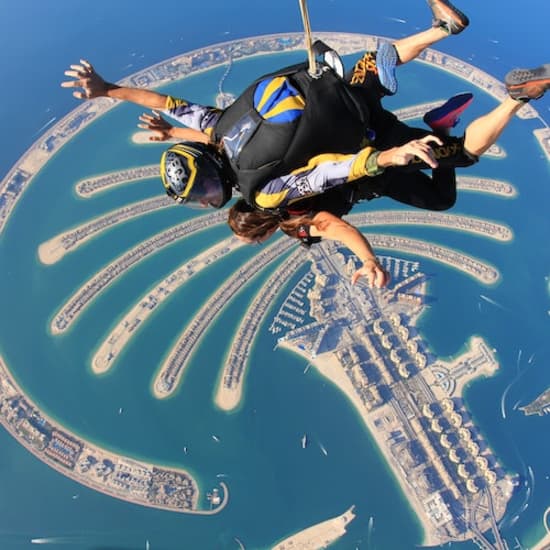 Skydive Dubai over The Palm with Photos & Video at Skydive Dubai, Dubai, United Arab Emirates