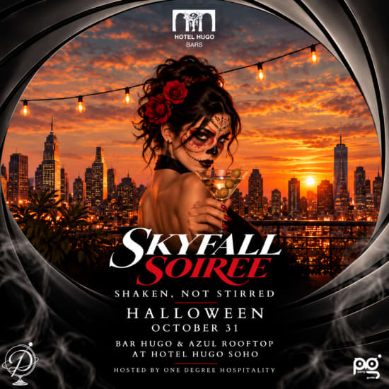 Imagem do evento SKYFALL SOIREE: Halloween at Bar Hugo & Azul - Oct 31