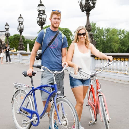 Affiche Tour guidé de Paris à vélo en néerlandais
