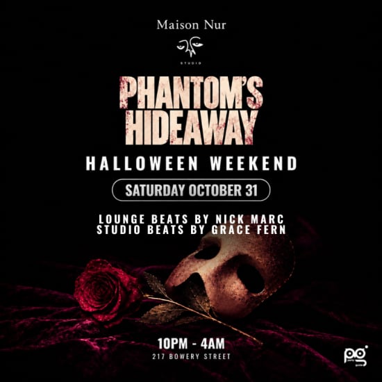 Imagem do evento Halloween Night at Maison Nur: Phantom's Hideaway - Oct 31