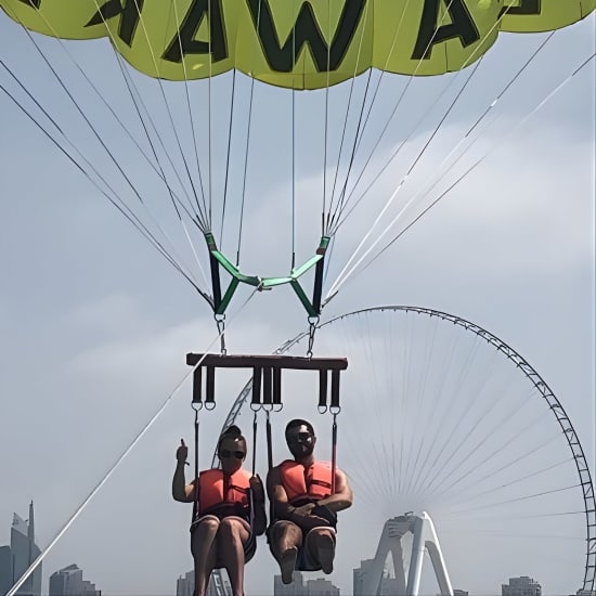 Jumeirah Beach Parasailing Experience in Dubai at Waldorf Astoria Dubai Palm Jumeirah, Dubai, United Arab Emirates
