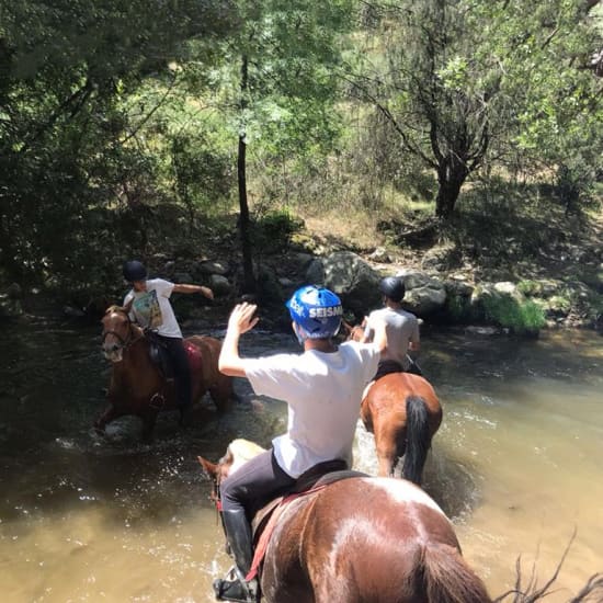 Ruta a caballo en un entorno único