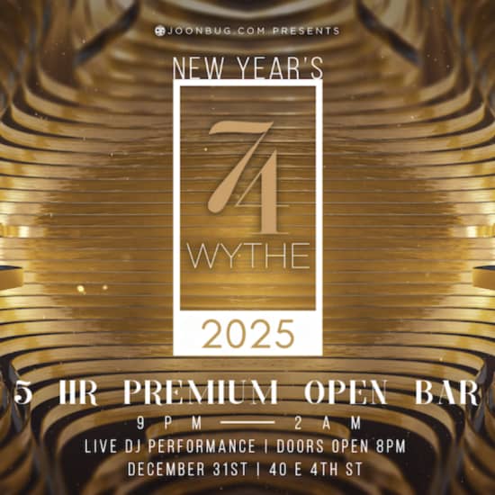 74Wythe Williamsburg NYE 2025