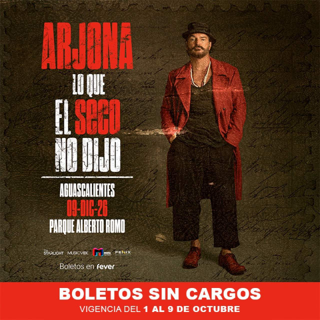 Ricardo Arjona “Lo Que el Seco No Dijo” - Aguascalientes