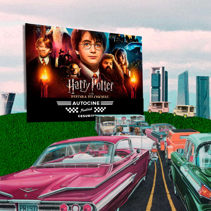 Harry Potter y la piedra filosofal en Autocine Madrid Cesur FP